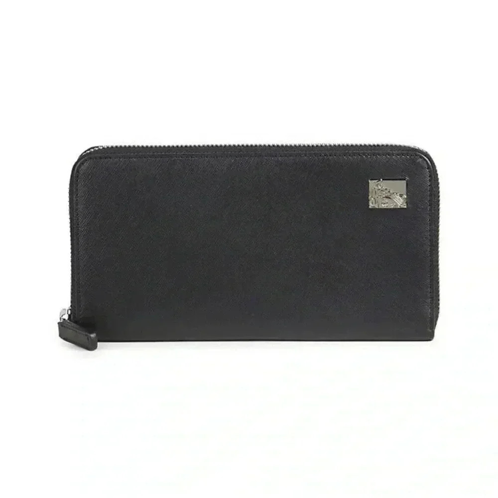 NWT Versace Collection Zip Around Continental Wallet Black